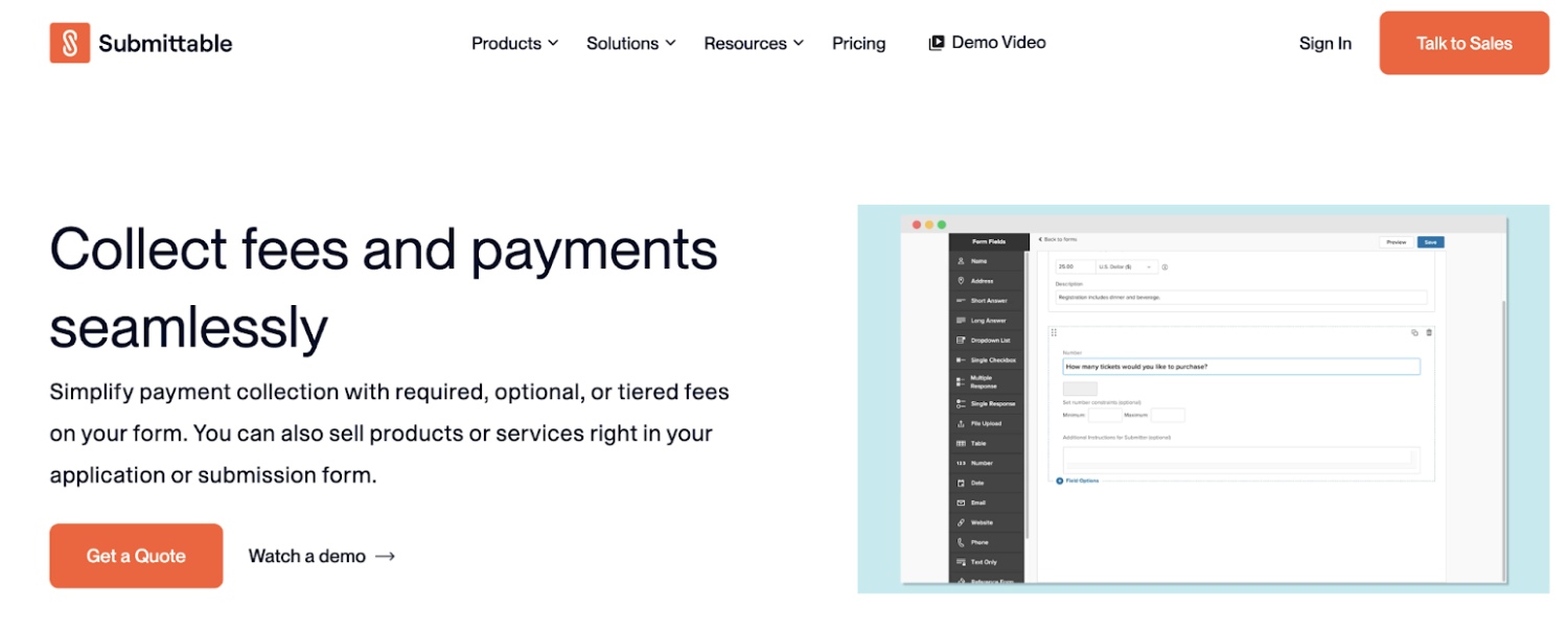 Submittable platform dashboard