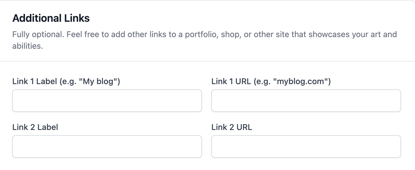EntryThingy social media and website links