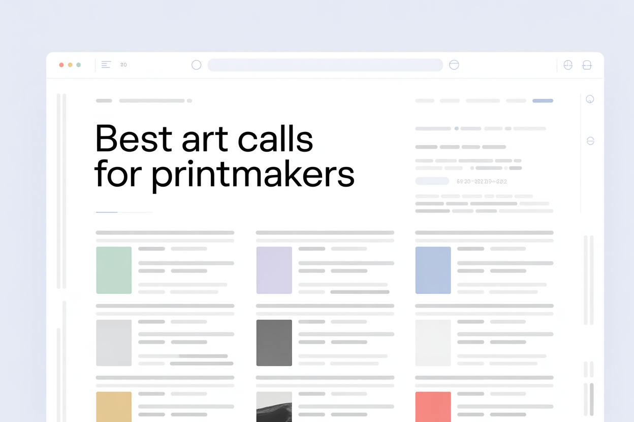 EntryThingy printmaking calls search