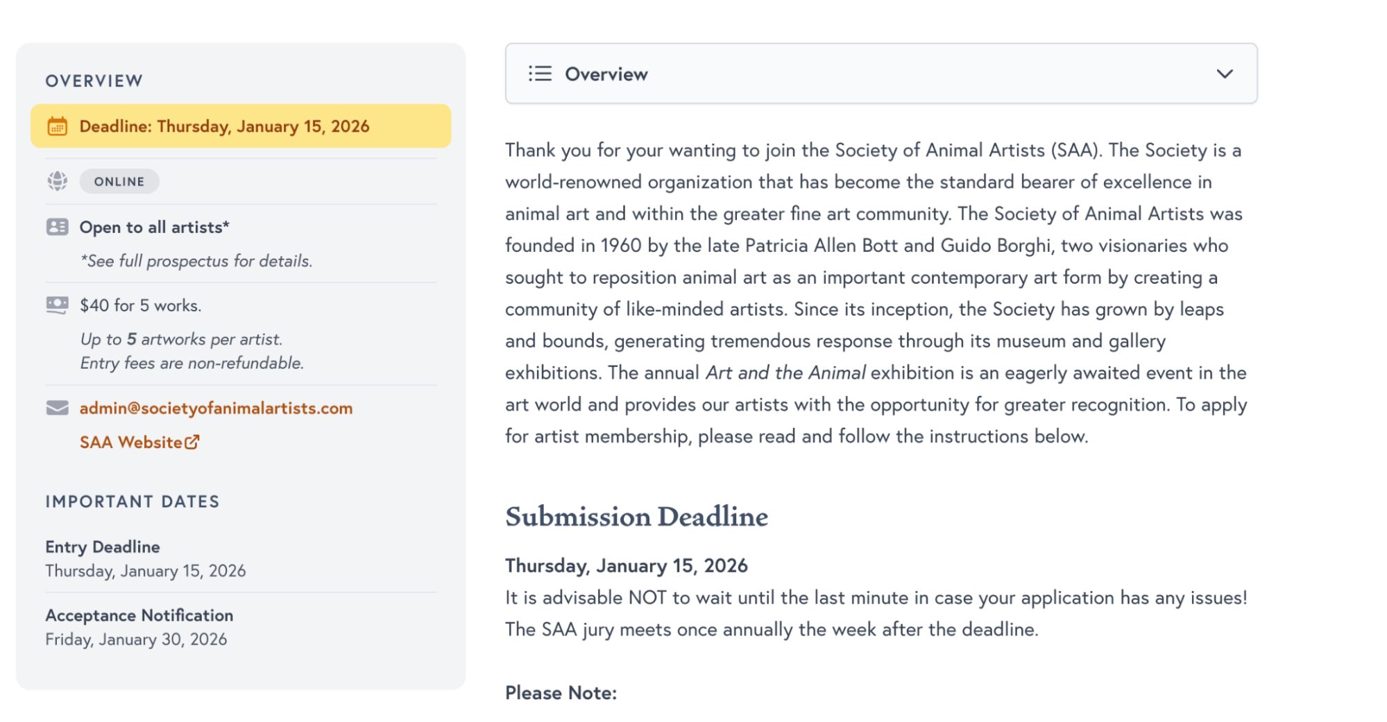ShowSubmit call details