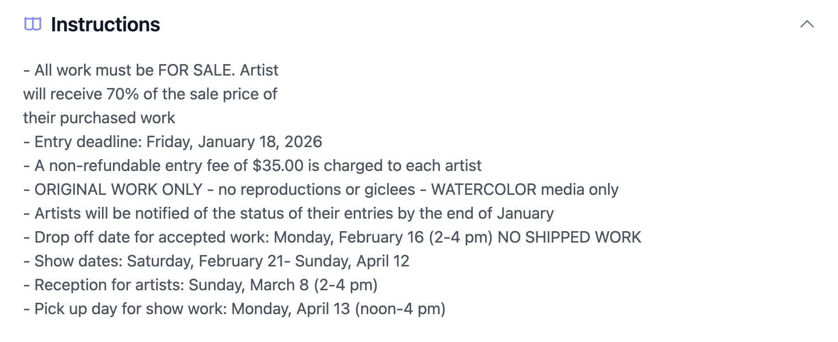 EntryThingy call guidelines