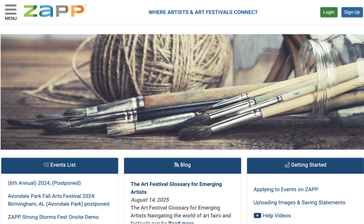 ZAPPlication art fair platform